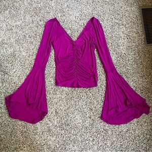 Free People Bell Sleeve Top